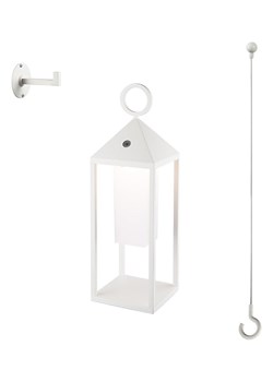 lumisky Lampa zewnętrzna LED &quot;Santorin&quot; w kolorze białym - wys. 47 cm ze sklepu Limango Polska w kategorii Kolczyki - zdjęcie 173908236