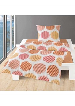 Bierbaum Komplet pościeli w kolorze biało-pomarańczowo-jasnoróżowym z kory ze sklepu Limango Polska w kategorii Pościele - zdjęcie 173909287