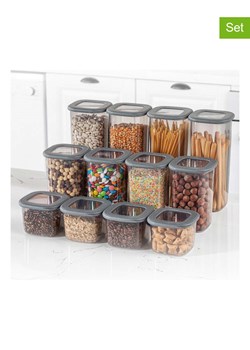 Violeta Home Pojemniki (12 szt.) w kolorze antracytowym ze sklepu Limango Polska w kategorii Pojemniki kuchenne - zdjęcie 173909409