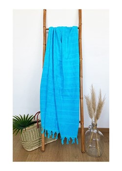 Le Comptoir de la Plage Chusta hamam &quot;Hammam XL&quot; w kolorze turkusowym - 180 x 150 cm ze sklepu Limango Polska w kategorii Ręczniki - zdjęcie 173910445