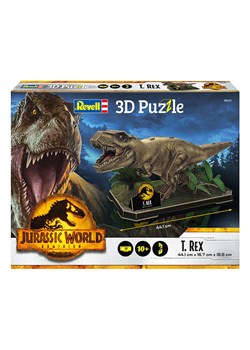 Revell 45-częściowe puzzle 3D &quot;Jurassic World Dominion - T. Rex&quot; - 10+ ze sklepu Limango Polska w kategorii Puzzle - zdjęcie 173911279