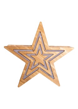 näve Lampa dekoracyjna LED w kolorze jasnobrązowym - 34 x 33 cm ze sklepu Limango Polska w kategorii Dekoracje bożonarodzeniowe - zdjęcie 173912407