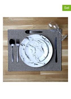 THE HOME DECO FACTORY Podkładki stołowe (2 szt.) w kolorze oliwkowym - 45 x 35 cm ze sklepu Limango Polska w kategorii Podkładki na stół - zdjęcie 173913368