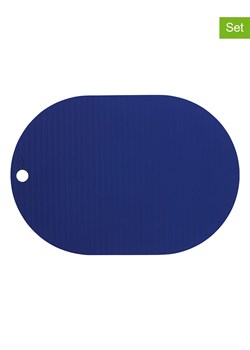 OYOY living design Podkładki stołowe (2 szt.) &quot;Ribbo&quot; w kolorze niebieskim - 46 x 33 cm ze sklepu Limango Polska w kategorii Podkładki na stół - zdjęcie 173913726