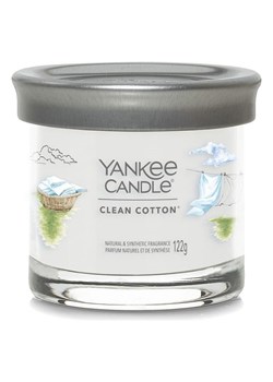 Yankee Candle Świeca tumbler &quot;Clean Cotton&quot; - 122 g ze sklepu Limango Polska w kategorii Świece i dyfuzory - zdjęcie 173918508