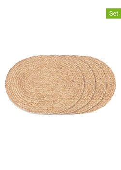 House Nordic Podkładki stołowe (4 szt.) &quot;Bombay&quot; w kolorze jasnobrązowym - 45 x 35 cm ze sklepu Limango Polska w kategorii Podkładki na stół - zdjęcie 173920888