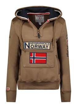 Geographical Norway Bluza &quot;Gymclass&quot; w kolorze jasnobrązowym ze sklepu Limango Polska w kategorii Bluzy damskie - zdjęcie 173920928