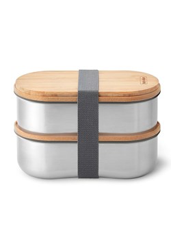 Black+Blum Pojemnik 2w1 w kolorze srebrnym na lunch - 2 x 500 ml ze sklepu Limango Polska w kategorii Pojemniki kuchenne - zdjęcie 173921236