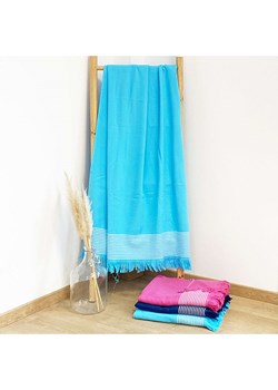 Le Comptoir de la Plage Fouta &quot;Doublee - Paksi&quot; w kolorze turkusowym - 180 x 140 cm ze sklepu Limango Polska w kategorii Ręczniki - zdjęcie 173921429