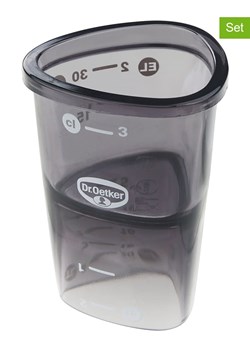 Dr. Oetker Mini kubki (2 szt.) w kolorze szarym z miarką - 30 ml ze sklepu Limango Polska w kategorii Akcesoria do pieczenia - zdjęcie 173922258