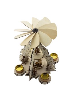 Profiline Piramida świąteczna w kolorze brązowym - wys. 22,5 x Ø 28,5 cm ze sklepu Limango Polska w kategorii Dekoracje bożonarodzeniowe - zdjęcie 173924639