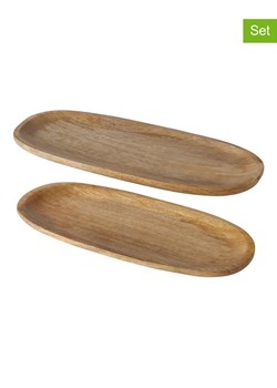 Boltze Talerze (2 szt.) "Mangora" w kolorze jasnobrązowym do serwowania ze sklepu Limango Polska w kategorii Talerze - zdjęcie 173925505