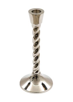 SiL Interiors Świecznik w kolorze srebrnym - wys. 20 cm ze sklepu Limango Polska w kategorii Świeczniki - zdjęcie 173926907
