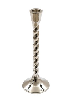 SiL Interiors Świecznik w kolorze srebrnym - wys. 25 cm ze sklepu Limango Polska w kategorii Świeczniki - zdjęcie 173926908
