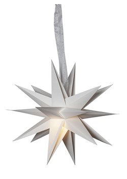 STAR Trading Gwiazda papierowa &quot;December&quot; w kolorze białym - Ø 35 cm ze sklepu Limango Polska w kategorii Oświetlenie - zdjęcie 173927528