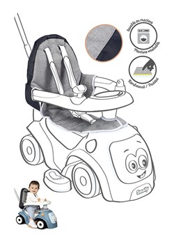 Smoby Pokrowiec w kolorze szarym na siedzisko - 6 m+ ze sklepu Limango Polska w kategorii Zabawki - zdjęcie 173928119