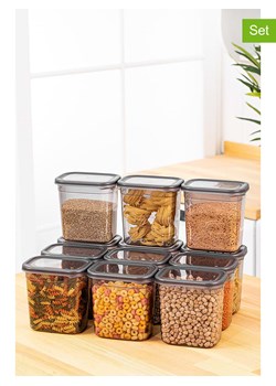 Violeta Home Pojemniki (12 szt.) w kolorze antracytowym - 1,15 l ze sklepu Limango Polska w kategorii Pojemniki kuchenne - zdjęcie 173929516