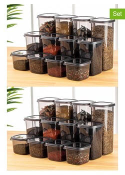 Violeta Home Pojemniki (24 szt.) w kolorze antracytowym ze sklepu Limango Polska w kategorii Pojemniki kuchenne - zdjęcie 173929538