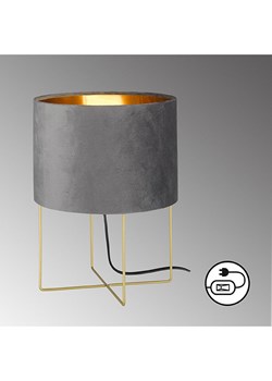 FISCHER &amp; HONSEL Lampa stołowa &quot;Aura&quot; w kolorze szarym - wys. 32 x Ø 24 cm ze sklepu Limango Polska w kategorii Lampy stołowe - zdjęcie 173929767