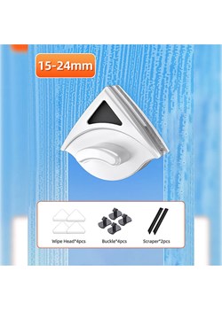 Joybos Magnetyczny przyrząd do mycia szyb - grubość szkła 8-15 mm ze sklepu Limango Polska w kategorii Akcesoria kuchenne - zdjęcie 173930317