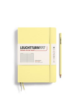 LEUCHTTURM1917 Notatnik w kolorze żółtym w linie - A5 ze sklepu Limango Polska w kategorii Akcesoria biurowe - zdjęcie 173933496