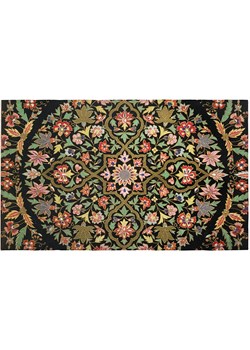 Madre Selva Dywan &quot;Old Mandala&quot; w kolorze czarno-zielono-żółtym - 178 x 135 cm ze sklepu Limango Polska w kategorii Dywany - zdjęcie 173936557