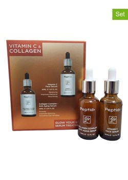 Peptid+ 2-częściowy zestaw "Collagen &amp; Vitamin C" - po 30 ml ze sklepu Limango Polska w kategorii Serum do twarzy - zdjęcie 173937275