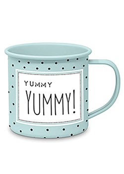 Design@Home Kubek jumbo &quot;Yummy Yummy&quot; w kolorze turkusowym - 350 ml ze sklepu Limango Polska w kategorii Kubki - zdjęcie 173940915