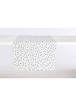 IHR Bieżnik &quot;Laura&quot; w kolorze biało-niebieskim - 45 x 150 cm ze sklepu Limango Polska w kategorii Obrusy i bieżniki - zdjęcie 173944546
