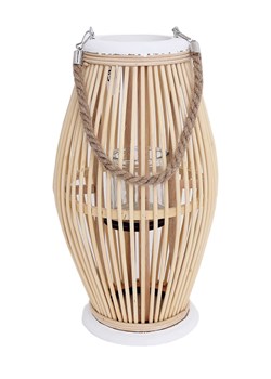 SiL Interiors Lampion w kolorze jasnobrązowym - wys. 38 cm ze sklepu Limango Polska w kategorii Świeczniki - zdjęcie 173944687