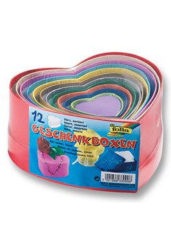 folia PAPER Kolorowe pudełka (12 szt.) w różnych kolorach ze sklepu Limango Polska w kategorii Zabawki - zdjęcie 173947885