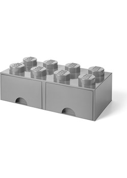 LEGO Pojemnik "Brick 8" w kolorze szarym z szufladami - 50 x 18 x 25 cm ze sklepu Limango Polska w kategorii Pojemniki kuchenne - zdjęcie 173948729