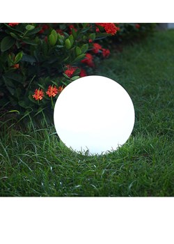 lumisky Lampa solarna LED &quot;Solsty&quot; w kolorze białym - Ø 30 cm ze sklepu Limango Polska w kategorii Dekoracje i akcesoria ogrodowe - zdjęcie 173948778