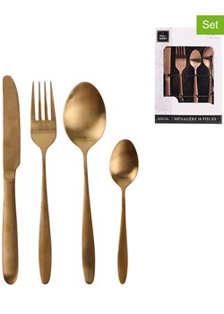 Rétro Chic 16-częściowy zestaw sztućców w kolorze miedzianym ze sklepu Limango Polska w kategorii Sztućce - zdjęcie 173949119