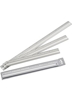 folia PAPER Aluminiowa linijka w kolorze srebrnym - dł. 50 cm ze sklepu Limango Polska w kategorii Zabawki - zdjęcie 173951515