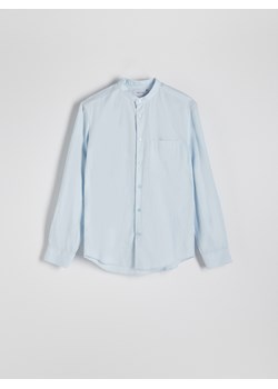 Reserved - Koszula regular fit z domieszką lnu - jasnoniebieski ze sklepu Reserved w kategorii Koszule męskie - zdjęcie 173952579