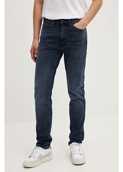 HUGO jeansy męskie kolor granatowy 50517542 ze sklepu ANSWEAR.com w kategorii Jeansy męskie - zdjęcie 173953936
