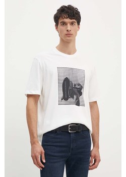 Armani Exchange t-shirt bawełniany męski kolor biały z nadrukiem 6DZTLD ZJ9JZ ze sklepu ANSWEAR.com w kategorii T-shirty męskie - zdjęcie 173954017