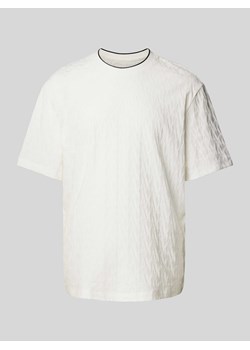 T-shirt z nadrukiem z logo na całej powierzchni model ‘Jaquard’ ze sklepu Peek&Cloppenburg  w kategorii T-shirty męskie - zdjęcie 173954268
