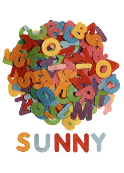 SUNNYSUE Filcowe literki (300 szt.) ze sklepu Limango Polska w kategorii Zabawki - zdjęcie 173954756