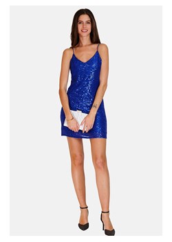 ASSUILI Sukienka cekinowa w kolorze niebieskim ze sklepu Limango Polska w kategorii Sukienki - zdjęcie 173956027