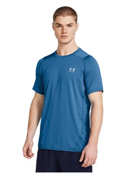 Under Armour Koszulka sportowa &quot;Armour Fitted&quot; w kolorze niebieskim ze sklepu Limango Polska w kategorii T-shirty męskie - zdjęcie 173956147