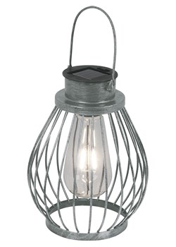 näve Dekoracyjna lampa solarna LED w kolorze srebrnym - wys. 30,5 x Ø 15,5 cm ze sklepu Limango Polska w kategorii Oświetlenie - zdjęcie 173956567