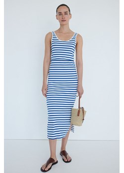 H & M - MAMA Prążkowana sukienka dla karmiącej - Niebieski ze sklepu H&M w kategorii Sukienki - zdjęcie 173957908