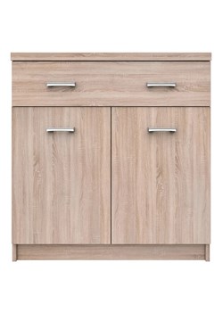 Komoda z szufladą i półkami 80 cm dąb sonoma - Riza 6X ze sklepu Edinos.pl w kategorii Komody - zdjęcie 173958629