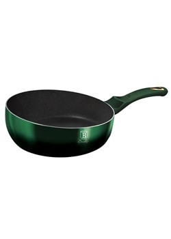 Aluminiowy wok w zielonym metalicznym kolorze 26cm P9-M16 ze sklepu Edinos.pl w kategorii Naczynia - zdjęcie 173958916