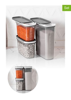 Violeta Home Pojemniki (3 szt.) w kolorze szarym ze sklepu Limango Polska w kategorii Pojemniki kuchenne - zdjęcie 173959826