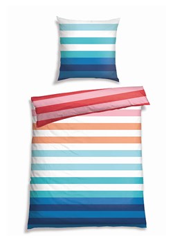 Schiesser Komplet pościeli renforcé w kolorze niebiesko-błękitno-czerwonym - id: 14193687 - marki Schiesser - 173959896 Schiesser Komplet pościeli renforcé w kolorze niebiesko-błękitno-czerwonym ze sklepu Limango Polska w kategorii Pościele - zdjęcie 173959896