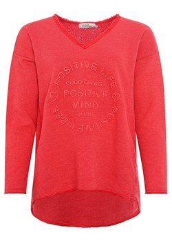 Zwillingsherz Bluza &quot;Positive Mind&quot; w kolorze czerwonym ze sklepu Limango Polska w kategorii Bluzy damskie - zdjęcie 173959995