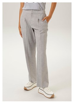 Aniston Spodnie chino w kolorze jasnoszarym ze sklepu Limango Polska w kategorii Spodnie damskie - zdjęcie 173960316